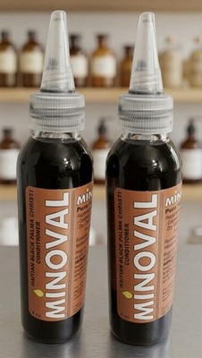Minoval Castor Oil 100% Pure Putr Haitian Palma Christi Oil 2 Bottle 4 ...