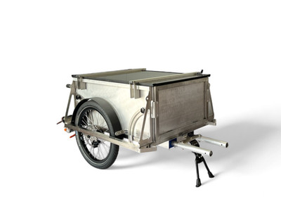 Tough 600 - Fahrradanhänger Lastenanhänger, hydraul. Auflaufbremse + Deckel