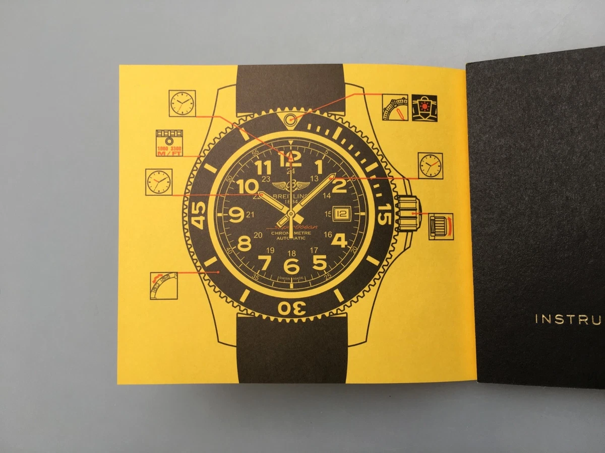 Reloj Breitling A17392 Superocean II 2 44 instrucciones manual 44 mm