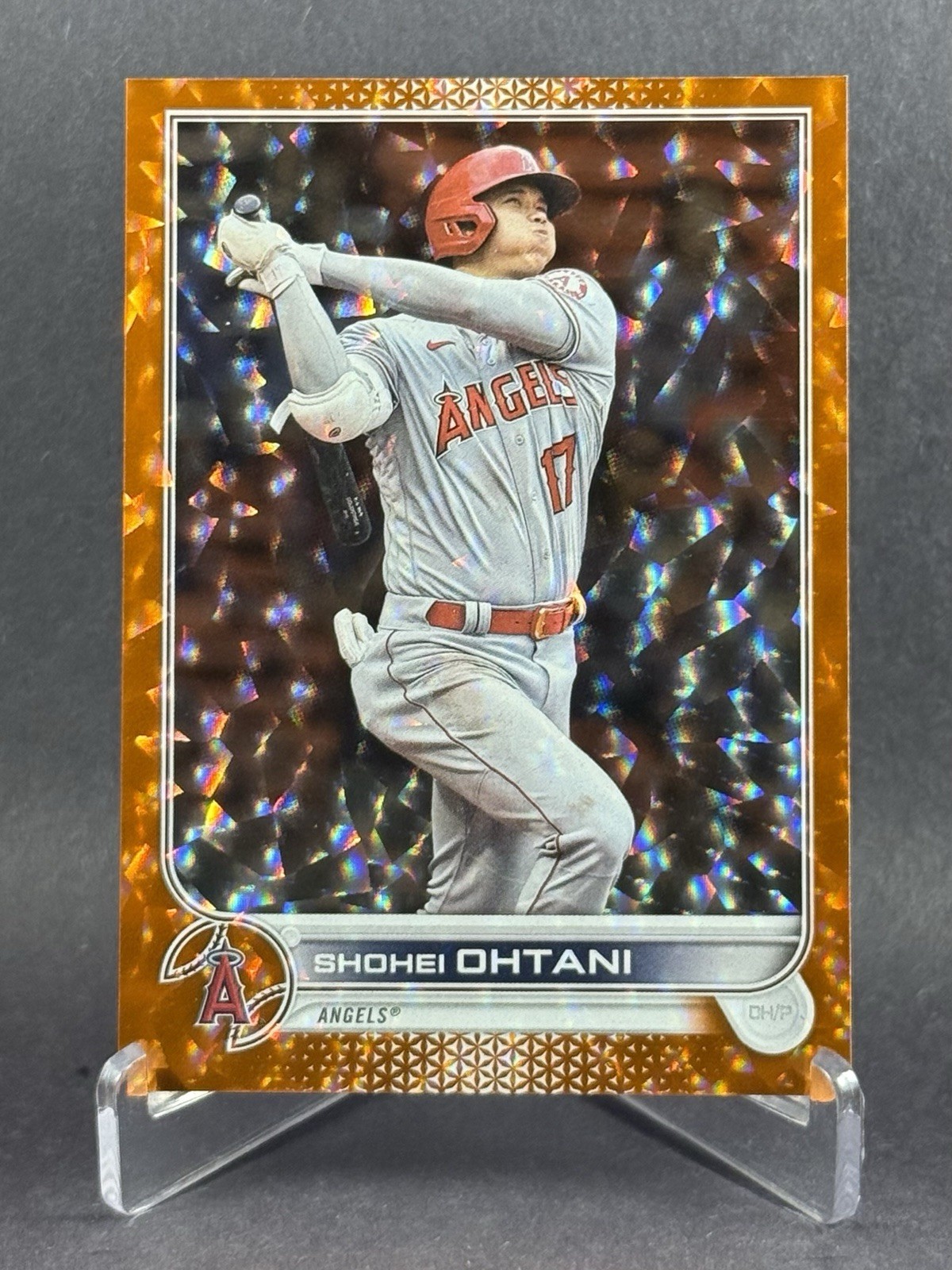 2022 Topps Series 1 Shohei Ohtani /299 Orange Foilboard #1