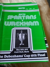 Blyth Spartans V Wrexham 1978 Debenhams Cup Final