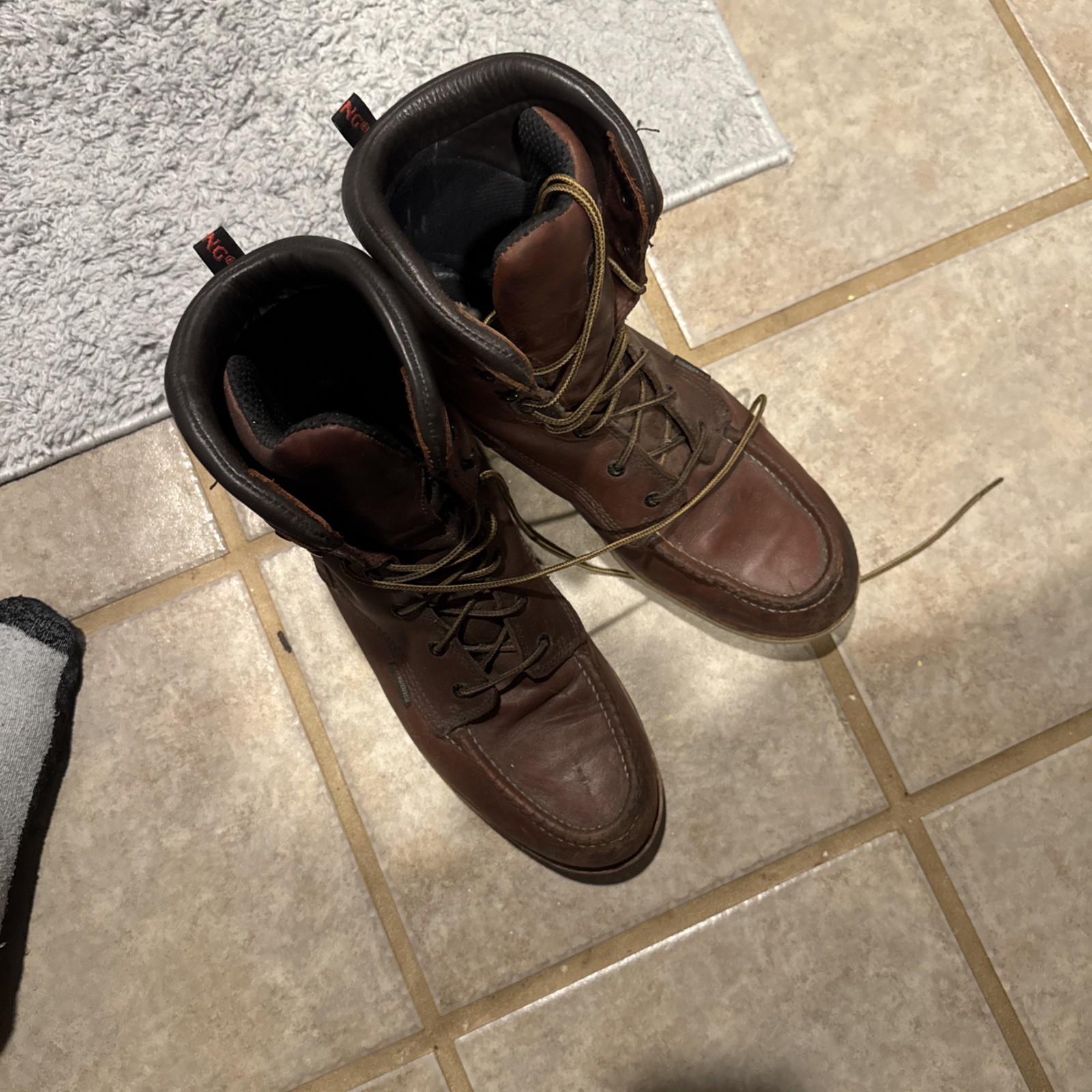 Red Wing Brown Leather Soft Toe 8 Size 14 E2