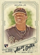 2018 Allen and Ginter #207 Ronald Acuna Jr. RC - Rookie Card Atlanta  ID:60534. rookie card picture