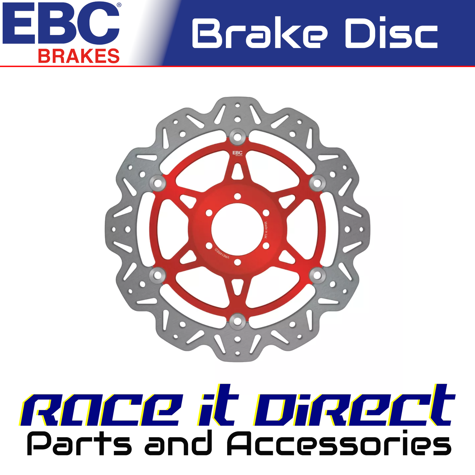 Brake Disc for GUZZI 750 V7 SPECIAL 2012-2014 Front Red EBC