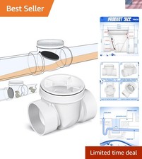 Durable 3-Inch PVC Drain Backflow Preventer Valve - Easy Installation