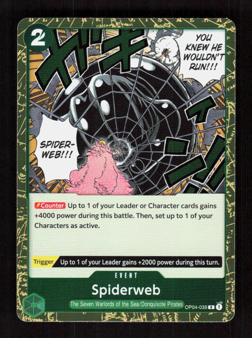Spiderweb Foil OP04-035 Kingdoms of Intrigue R NM