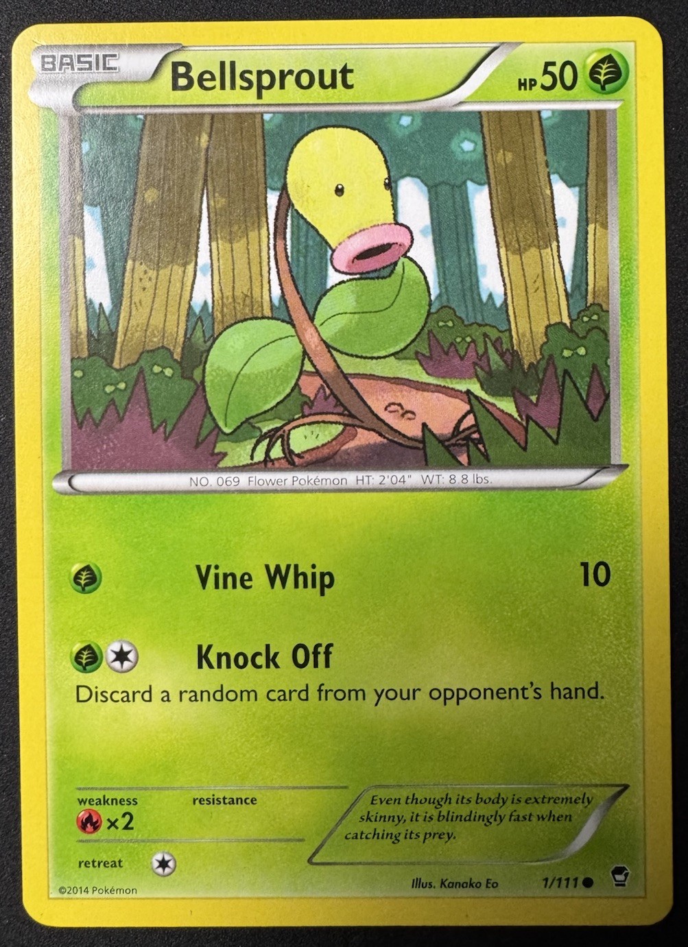 Bellsprout 1/111 Common Furious Fists Pokemon Lightly Played