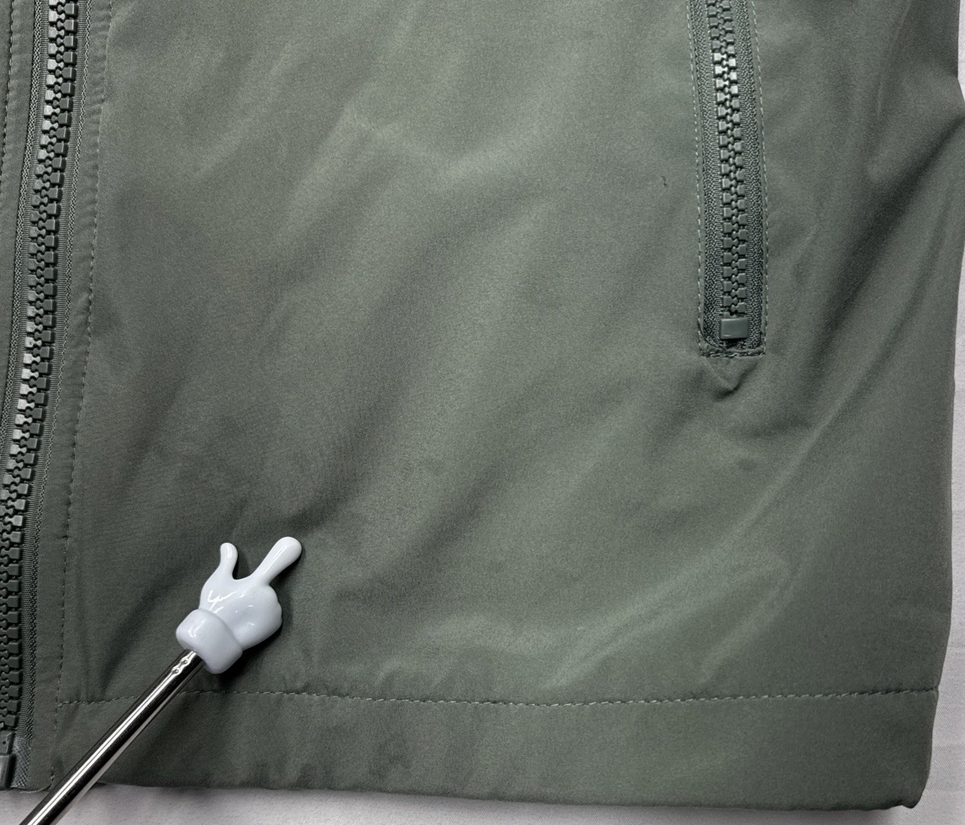 Calvin Klein Women’s Lightweight Zip-Up Jacket Dark Green Size Large 44” thumbnail 10