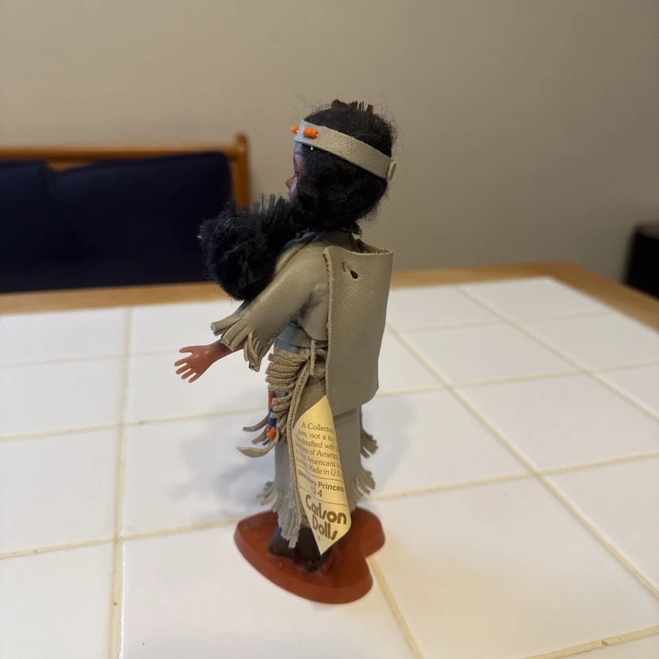 Carlson Dolls- MESCALERO  PRINCESS-Native American Indian Doll- 7.5" Tall  - Image 4 of 4
