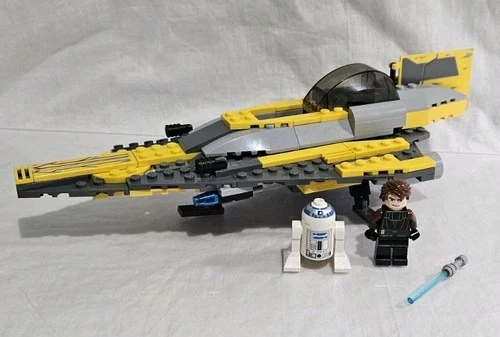 Lego Star Wars Set #7669 Anakin's Jedi Star Fighter Complete No Box Or Manual