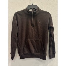 abercrombie kids Dark Brown Half-Zip Sweatshirt