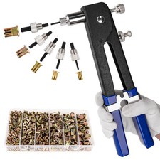 430Pcs Rivet Nut Tool Kit, Metric Rivnuts Assortment Kit (M8/M6/M5/M4/M3), Rivnu
