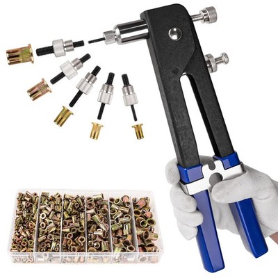 430Pcs Rivet Nut Tool Kit, Metric Rivnuts Assortment Kit (M8/M6/M5/M4/M3), Rivnu