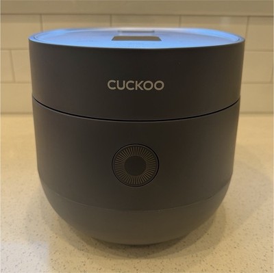 CUCKOO CR-0675F 6-Cup Micom Rice Cooker & Warmer, 8 Programs, 580W Gray NOT USED