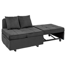 Sleeper Sofa Bed, Convertible 4-in-1 Pull Out Couch with 5 Adjustable Backrest