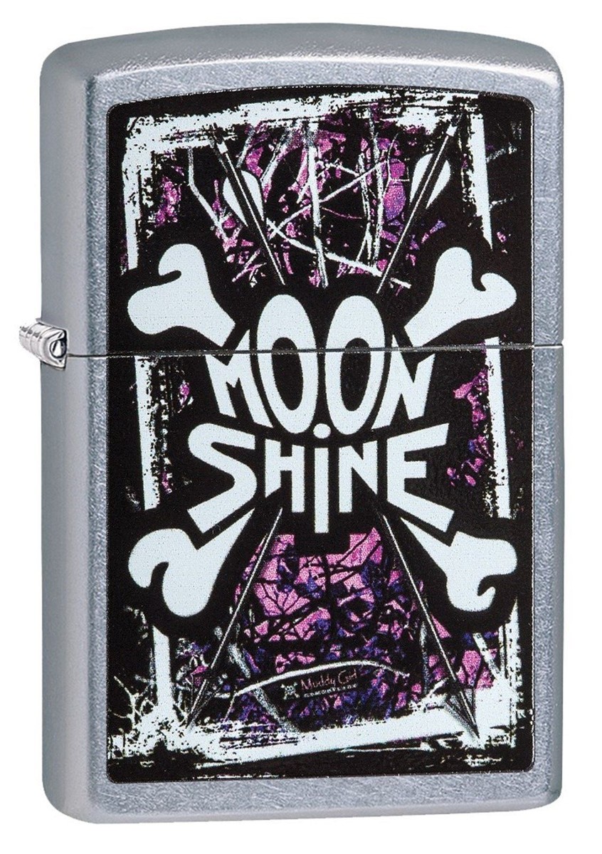 Zippo Windproof Moon Shine Camo Lighter, Moon Shine Muddy Girl