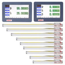 TOAUTO 2/3 Axis LCD Digital Readout 7'' Touch Screen Linear Scale for Mill Lathe