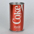 RARE VTG 1970 Coca Cola Coke Can Metallic Red Juice Tab Caramel Colored 12oz [G]