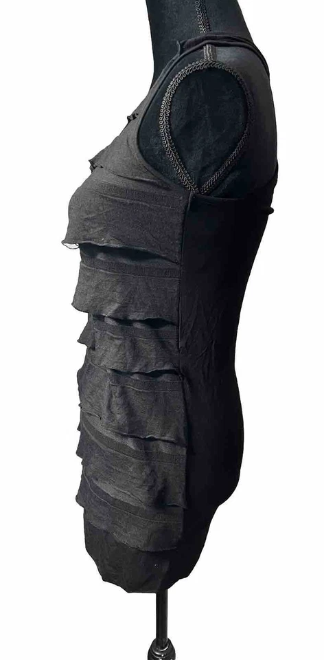 Miley Cyrus x BCBG Max Azria Layered Long Tank Black Size Large Y2K Vintage - Image 3 of 4