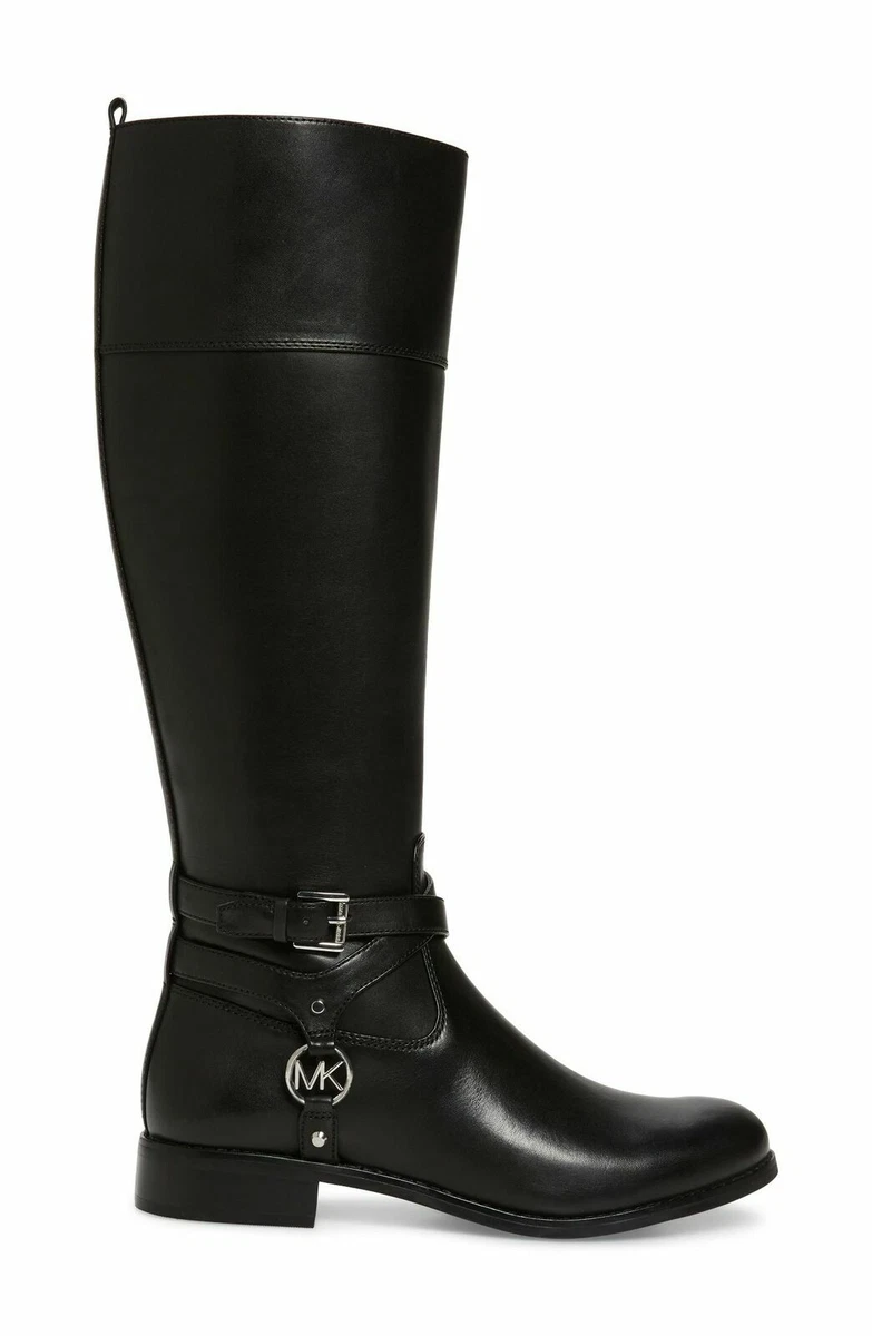Michael Kors Women Riding Boots Preston Tall Size US 5.5M Black