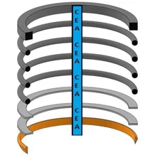 AH212088 Blade Angle Cylinder Seal Kit Fits John Deere 210C 310E 318E 450H 450J