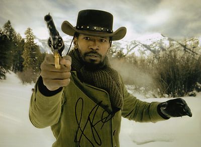 Jamie Foxx ORIGINAL HANDSIGNIERTES Autogramm 10x8 Foto Django Unchained (7543)
