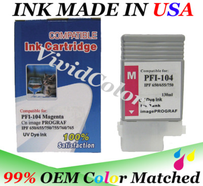 Adaptable Cartridge PFI-104M Magenta for Canon IPF760MFPM40 printer