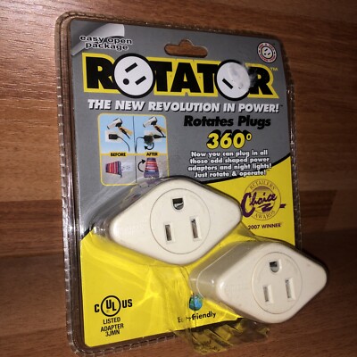 Rotator Swivel Outlet Socket - Rotates Plugs 360 degrees Brand New | eBay