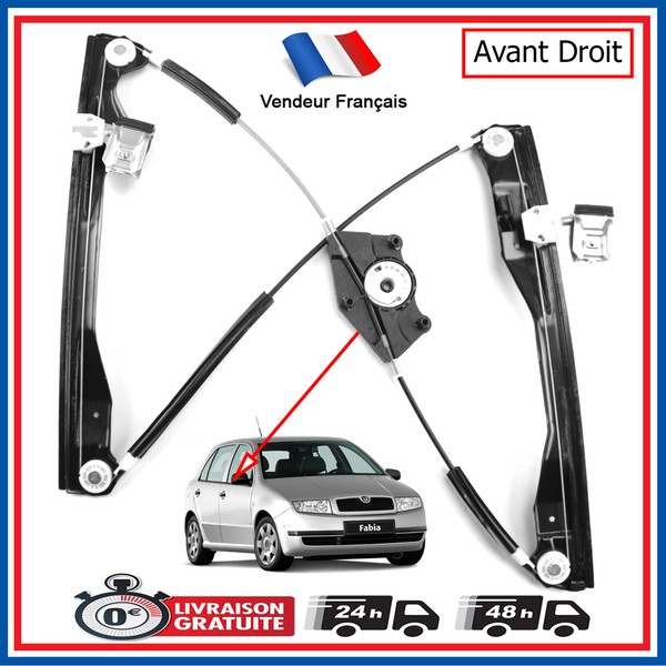 Mechanismus Fensterheber Vorne Rechts FüR Skoda Fabia Auftrieb Eis 6Y1837462-image