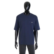 STEFANO RICCI 500$ Tshirt - Crewneck, Shortsleeve, Metal Eagle Embroidery NEW