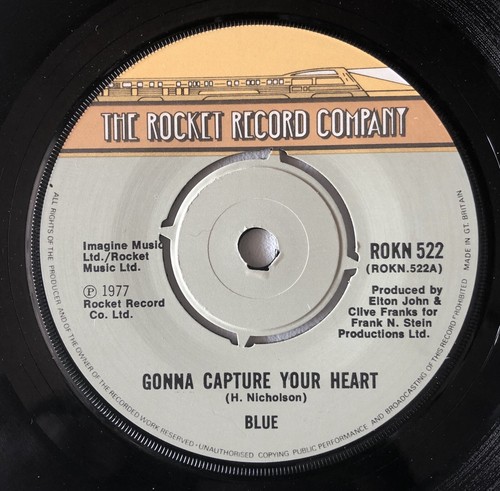 BLUE Gonna Capture Your Heart b/w The Shepherd 7" 45rpm UK EX