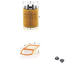 MANN-FILTER Inspektionspaket Filterset für Fiat Doblo Kasten/Kombi 1.3 D