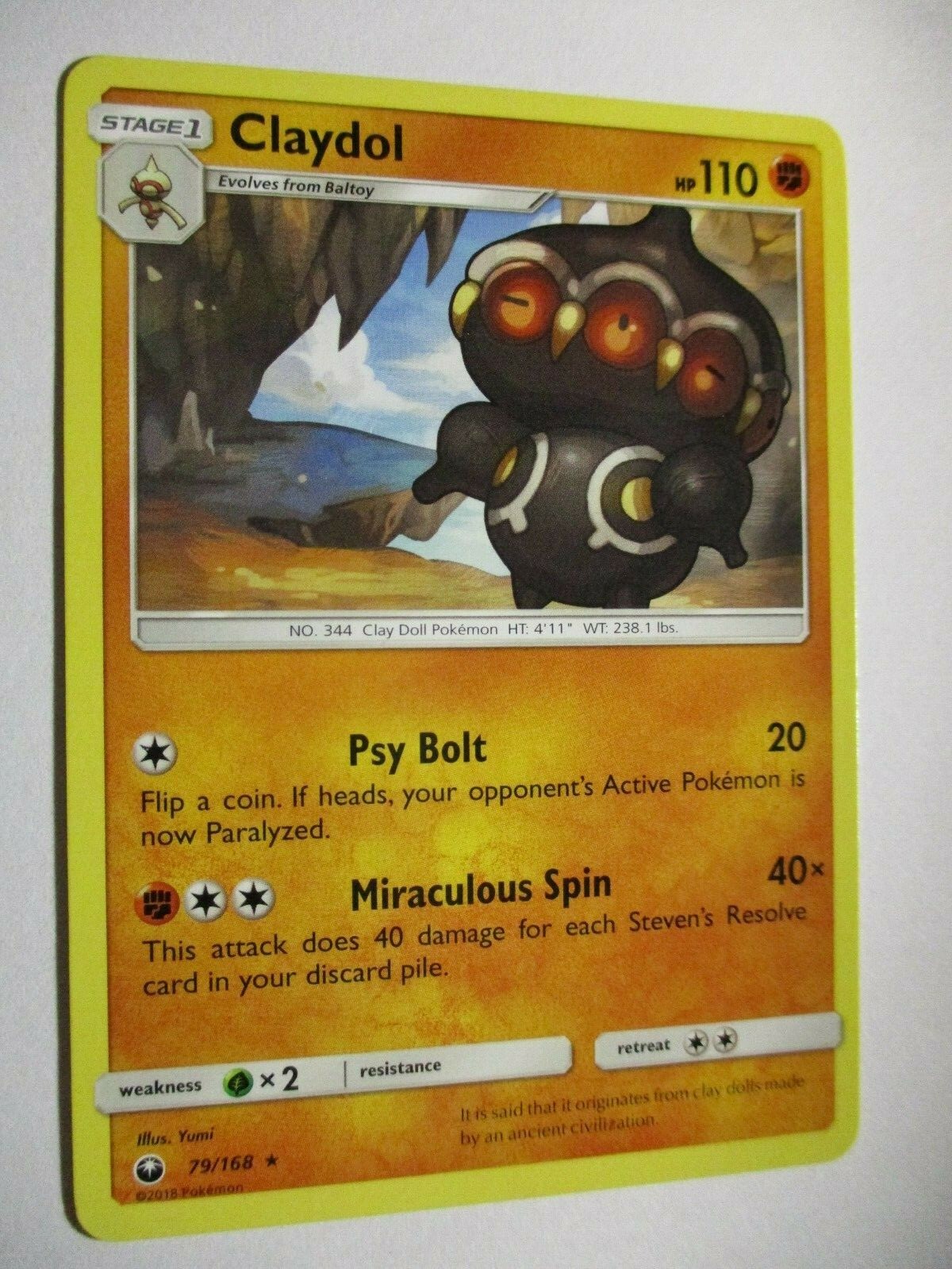 Pokemon Rare Claydol Celestial Storm #79/168 Near Mint