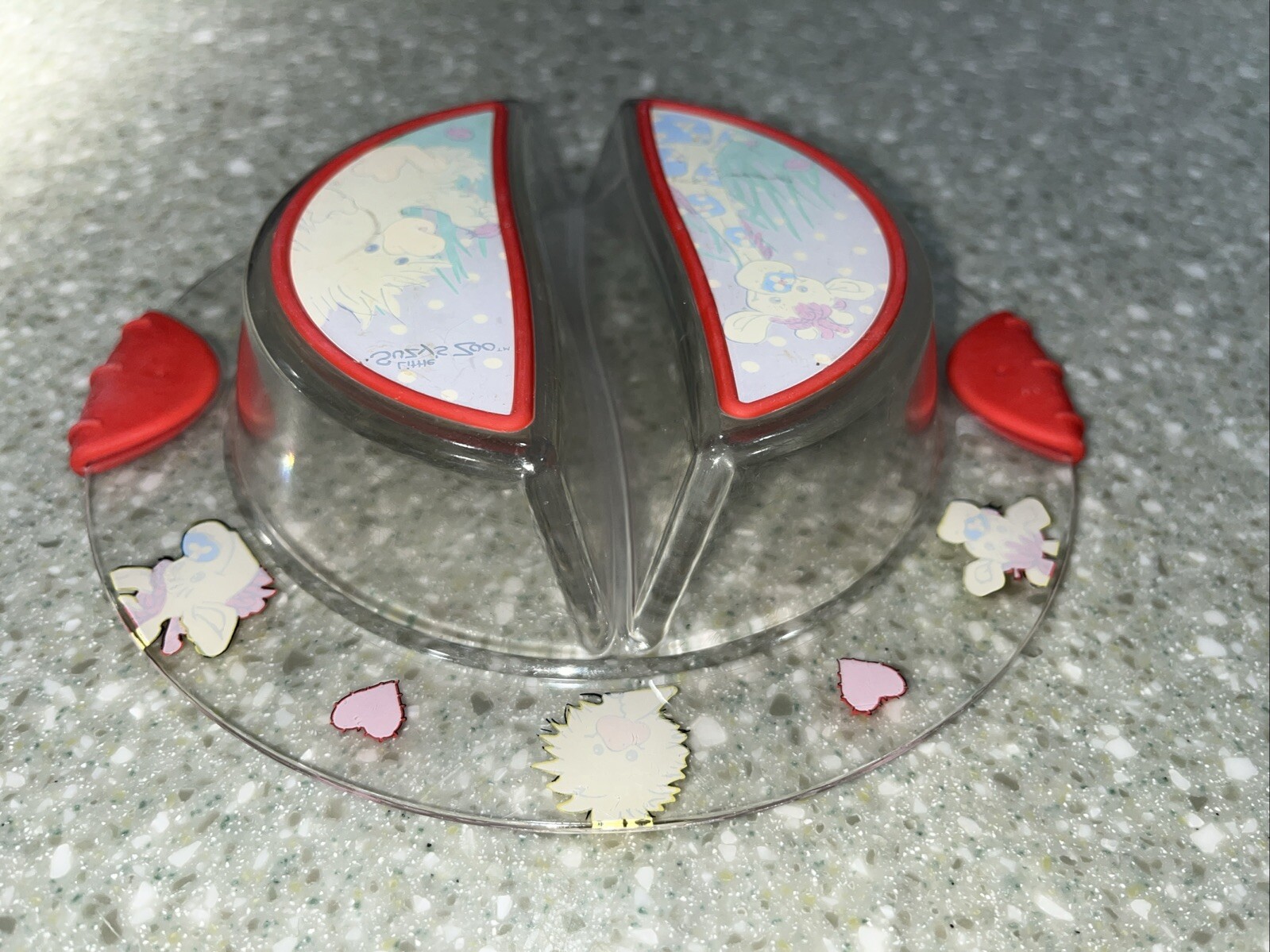 Little Suzy's Zoo Divided Dish Bowl with Gripper Handles Witzy & Friends Gerber