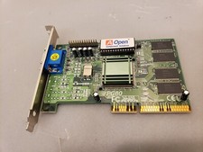 Vintage AOpen PG80 SiS 6326 8MB AGP Video Graphics Card Tested