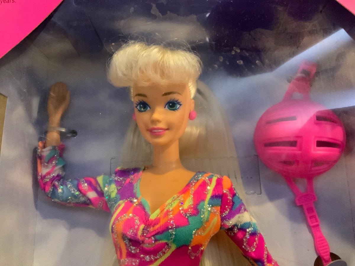 1994 Mattel Pink Gymnast Barbie #12127 Rare NRFB NIB