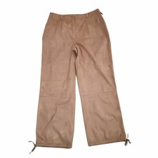Gelco Light Brown Faux Suede Trousers. Uk 18 Bnwt