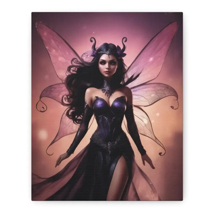 Arte de pared para amantes de la decoración del hogar de fantasía. Título del arte: Twilight Fairy