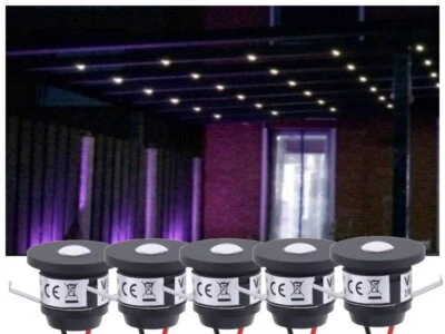 LED Terrassendachbeleuchtung Alu schwarz 5-20 Spots + Funk Fernbedienung Dimmer - Bild 1 von 4