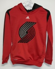 Adidas Portland Trail Blazers Hoodie Youth Medium 10  12 Red. 10022B