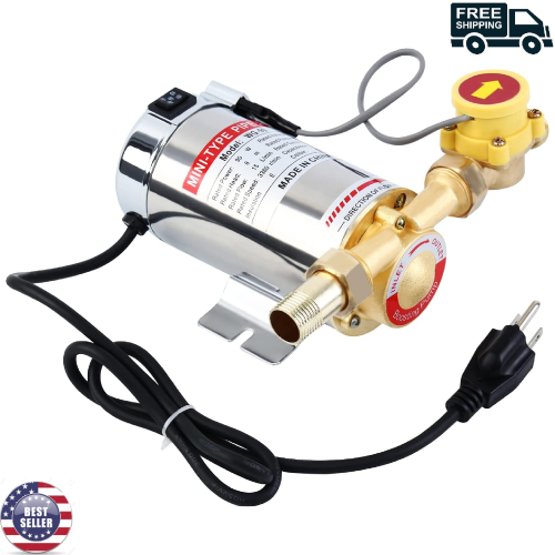 110V 90W Automatic Water Pressure Booster Pump Shower Booster with Wat... - 第 1/24 張圖片