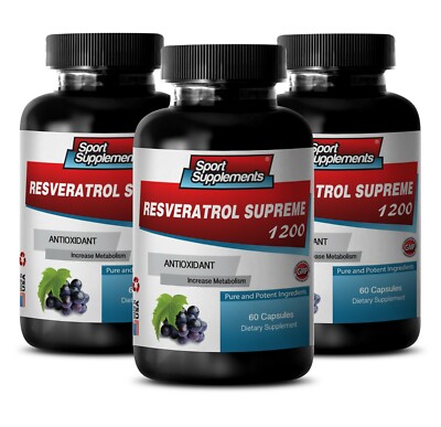 brain boosting supplement - RESVERATROL SUPREME 1200mg - pomegranate extract 3B