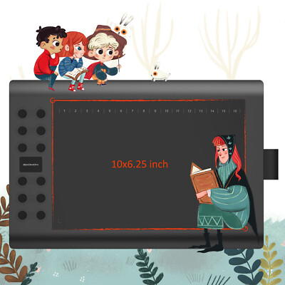 Graphic Tablet Drawing Battery-Free 8192 Pen 28 Shortkey GAOMON M106K PRO 10 in