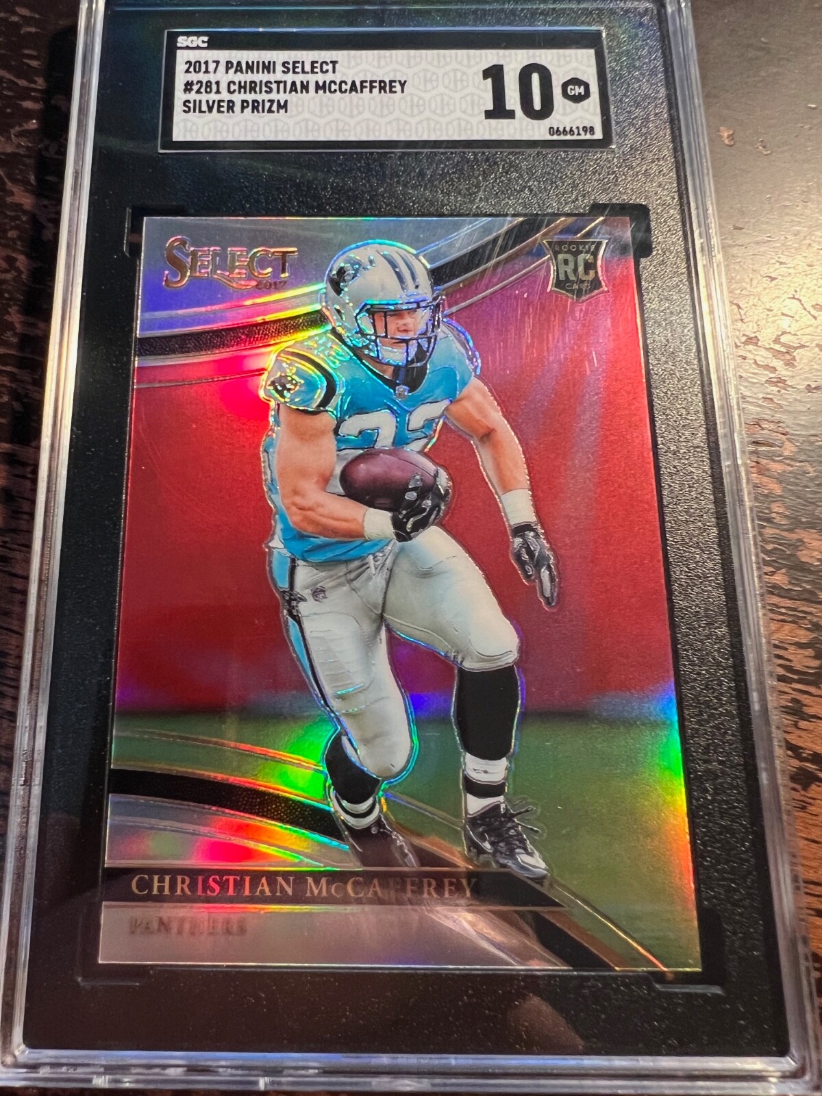 🔥🔥2017 Select Christian McCaffrey Field Level Silver Prizm Rookie RC Sgc 10 💎