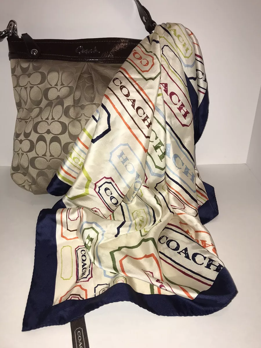 Coach 100% Silk Scarf