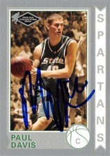 Paul Davis autographed Basketball Card 2006 Press Pass Old School Rookie #OS16