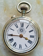 ROSKOPF PATENT WINDING POCKET WATCH PORCELAIN DIAL VINTAGE