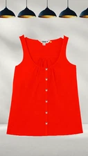 Ex Fat face Women’s Sleeveless Flora Vest in Red (A Bit Defect)
