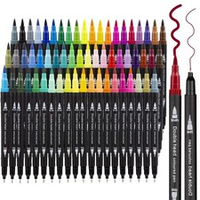 61 PCS Double Tip Brush Pen Art Markers Set for Kids Adults Painting Color