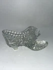 Vintage Fenton Hobnail Cat Kitten Head Glass Slipper Shoe Opalescent 5”